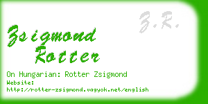 zsigmond rotter business card